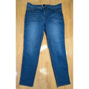 Kut from the Kloth Diana Fab Ab Skinny Jeans Womens 18 Medium Wash Blue Stretch